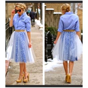 Anthropologie Tulle Skirt